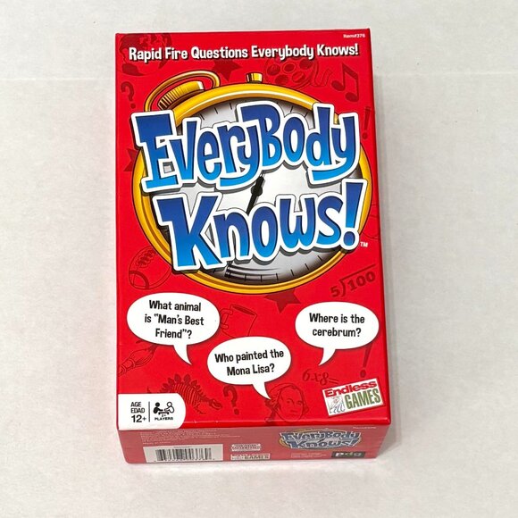 NWOT Endless Games Everybody Knows! Trivia Card Game - Picture 1 of 3